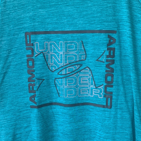 Under Armour Teal/Gray Shirt Size XXL - Picture 2 of 7